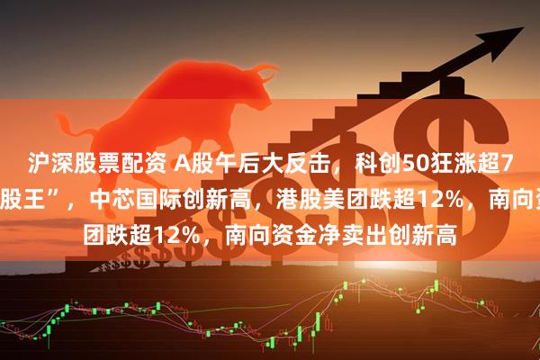 沪深股票配资 A股午后大反击，科创50狂涨超7%，寒武纪登顶“股王”，中芯国际创新高，港股美团跌超12%，南向资金净卖出创新高